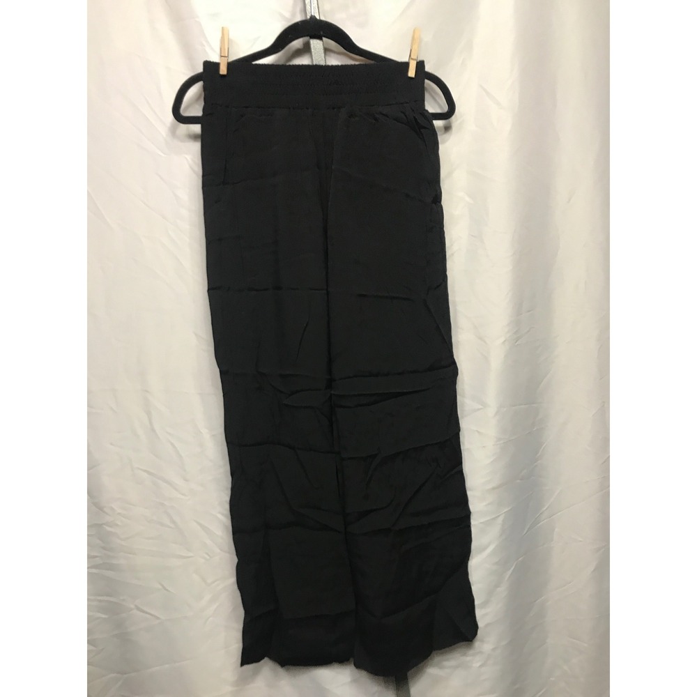 Cabi Black Wide Leg Lounge Pants Viscose XXS Elastic Waist